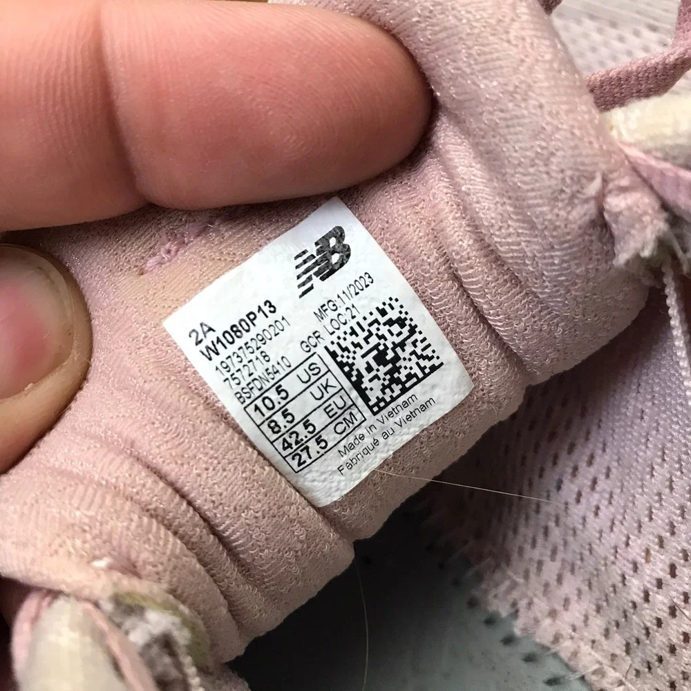 New Balance Fresh Foam X 1080v13 Womens 10.5 2A Narrow Pink Running Sneakers - Picture 12 of 14